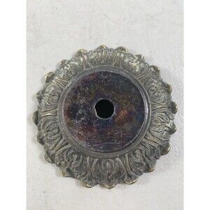 Vintage Brass BOBECHE Chandelier LAMP PART Flower Design #133